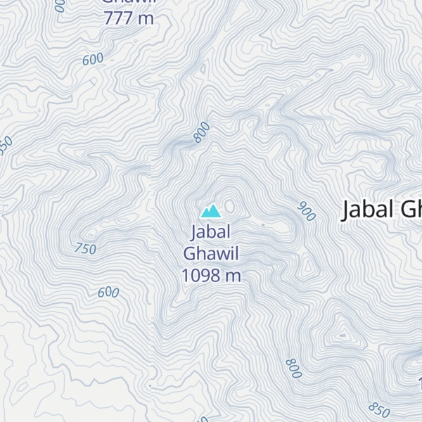 Map of Jabal Ghawil