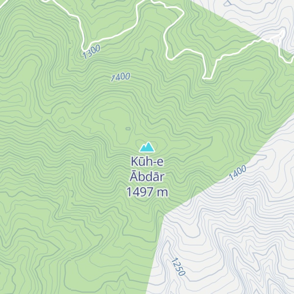 Map of Kūh-e Ābdār