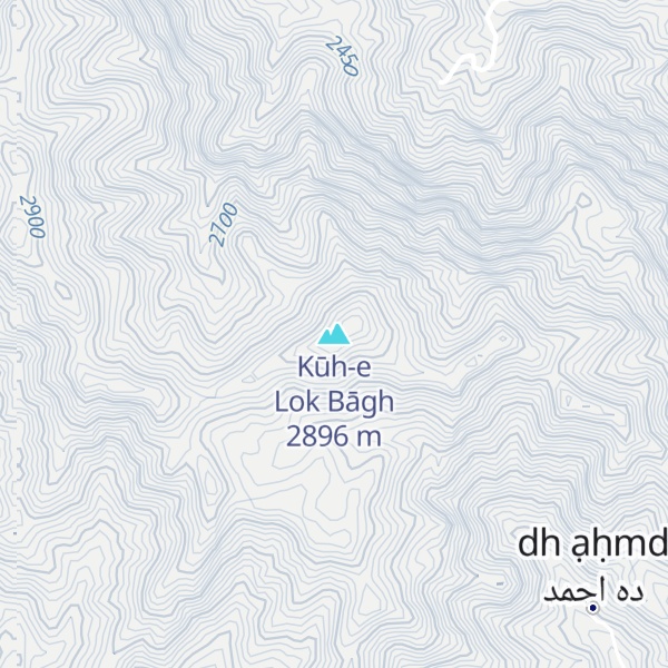 Map of Kūh-e Lok Bāgh