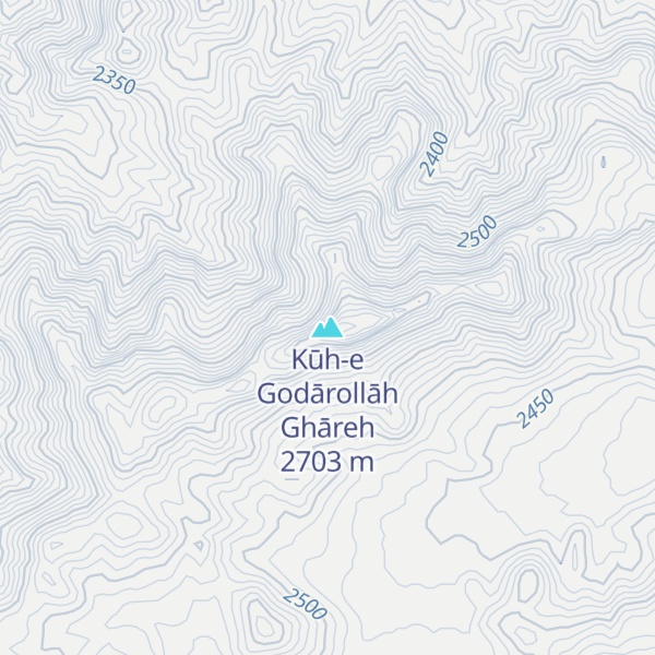 Map of Kūh-e Godārollāh Ghāreh
