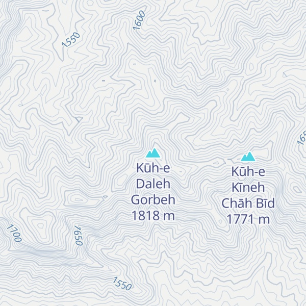 Map of Kūh-e Daleh Gorbeh