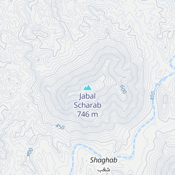 Map of Jabal Scharab