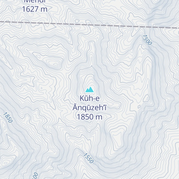 Map of Kūh-e Ānqūzeh’ī