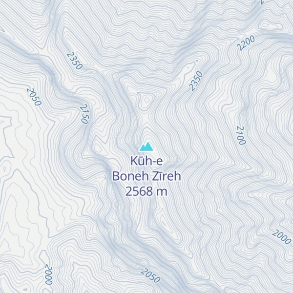 Map of Kūh-e Boneh Zīreh