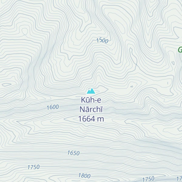 Map of Kūh-e Nārchī