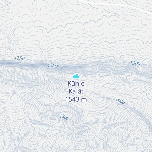 Map of Kūh-e Kalāt