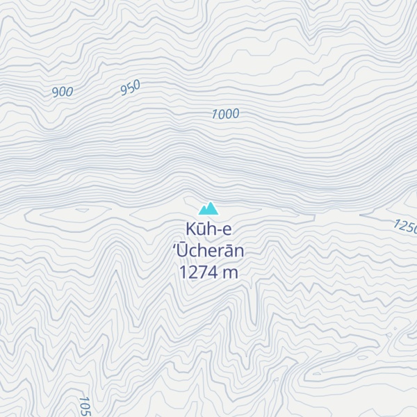 Map of Kūh-e ‘Ūcherān