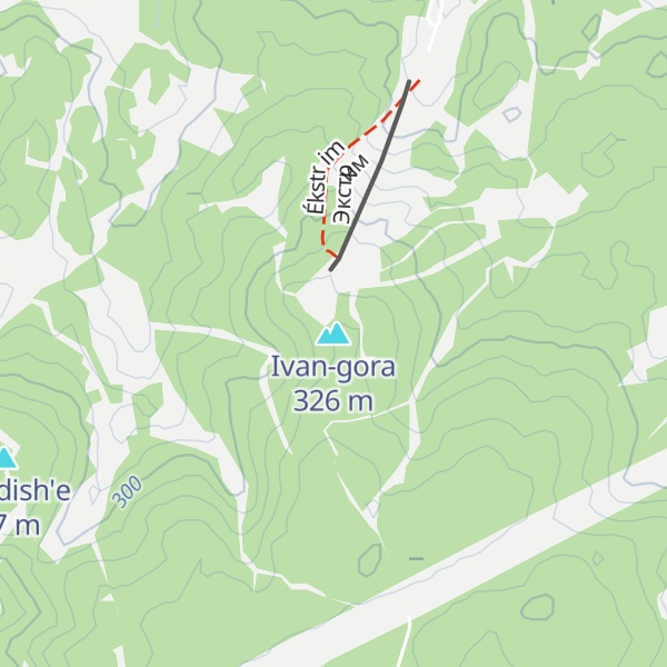 Map of Ivan-gora