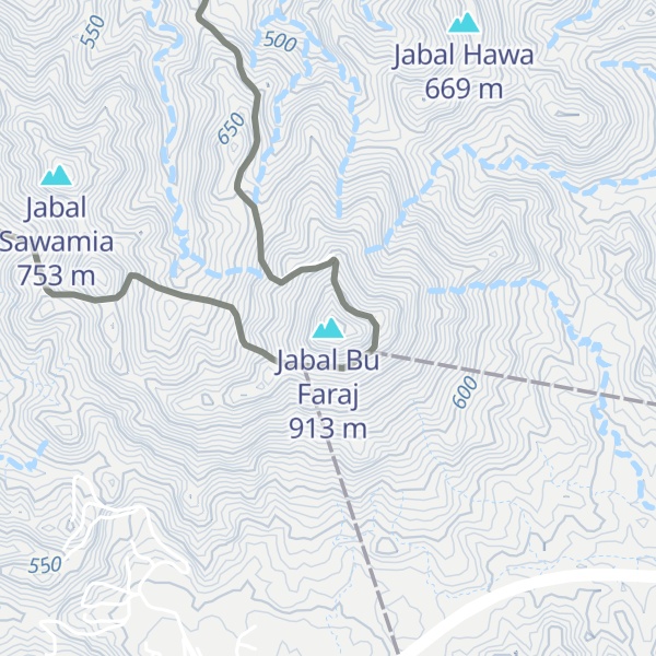 Map of Jabal Bu Faraj