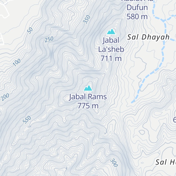 Map of Jabal Rams