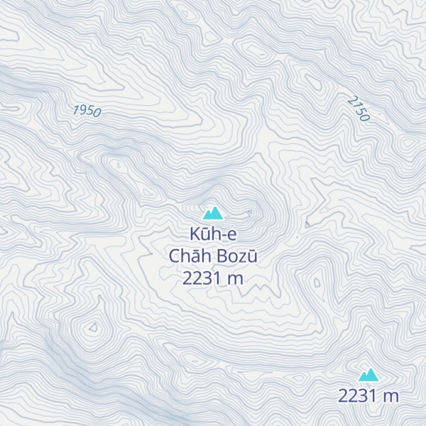 Map of Kūh-e Chāh Bozū