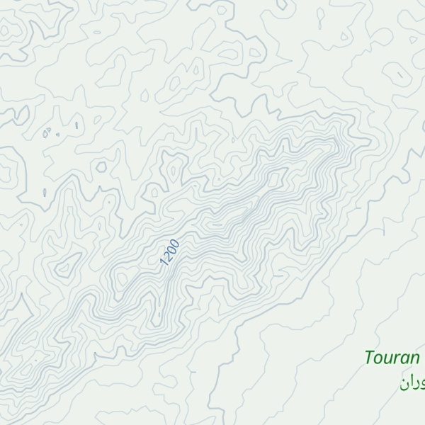 Map of Kūh-e Paryeh