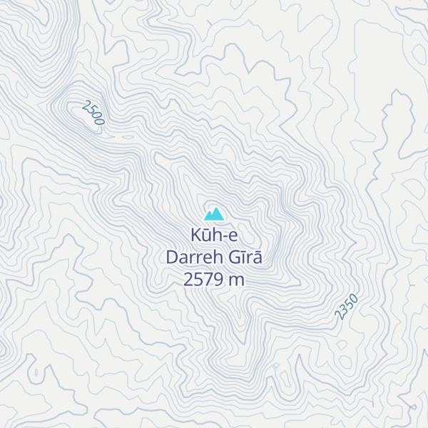 Map of Kūh-e Darreh Gīrā