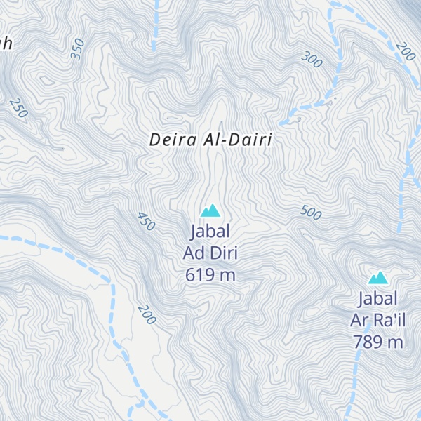 Map of Jabal Ad Diri