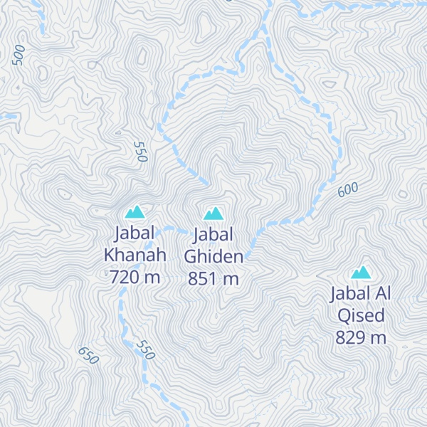 Map of Jabal Ghiden