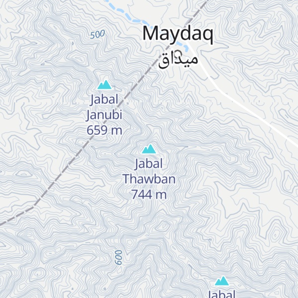 Map of Jabal Thawban
