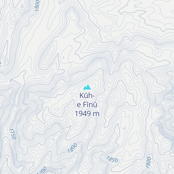 Map of Kūh-e Fīnū