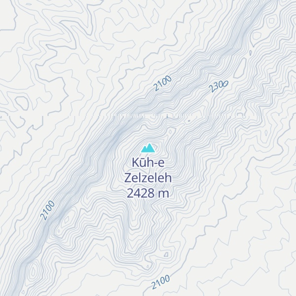 Map of Kūh-e Zelzeleh