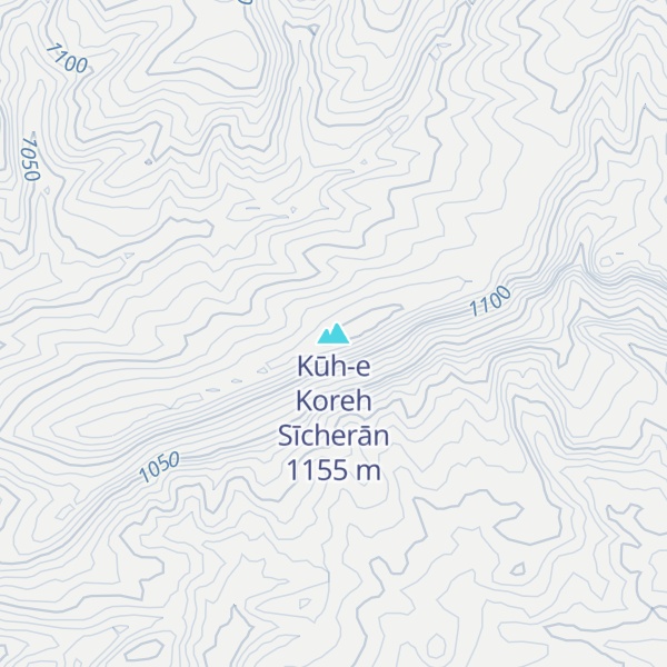 Map of Kūh-e Koreh Sīcherān