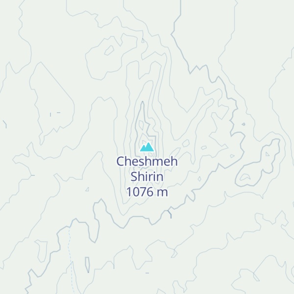 Map of Cheshmeh Shirin