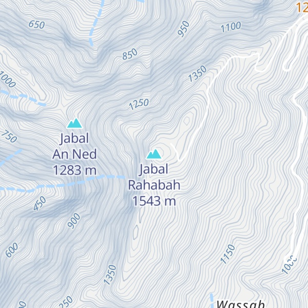 Map of Jabal Rahabah