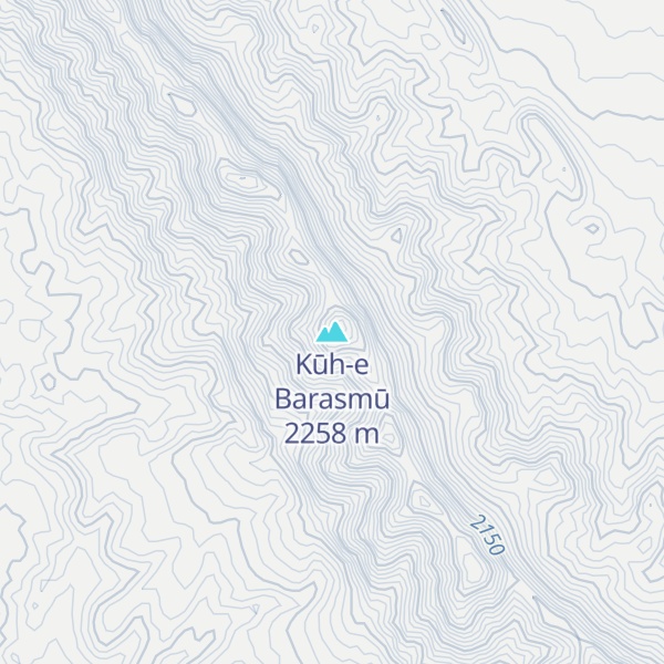 Map of Kūh-e Barasmū