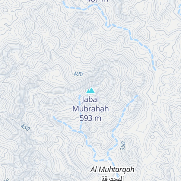 Map of Jabal Mubrahah