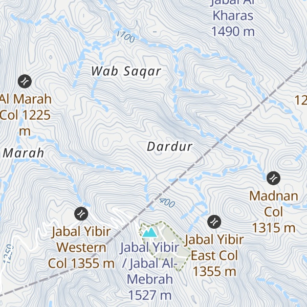 Map of Jabal Dardur