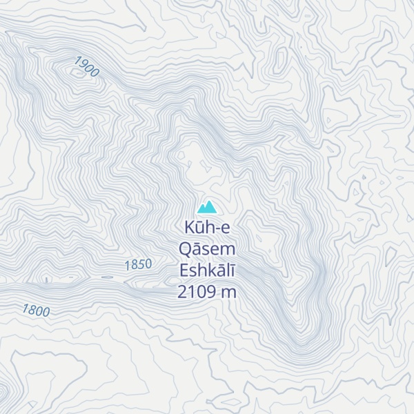 Map of Kūh-e Qāsem Eshkālī
