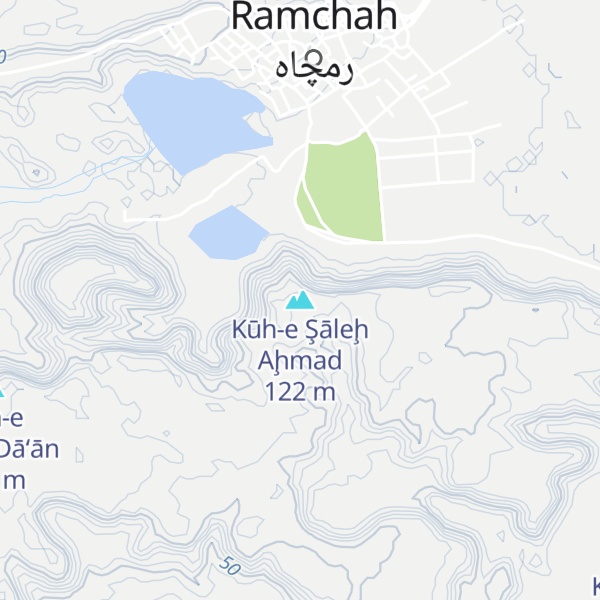Map of Kūh-e Şāleḩ Aḩmad