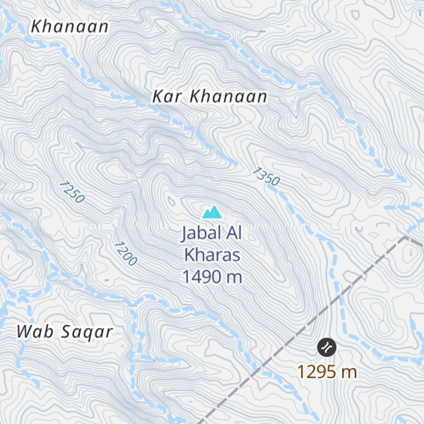 Map of Jabal Al Kharas