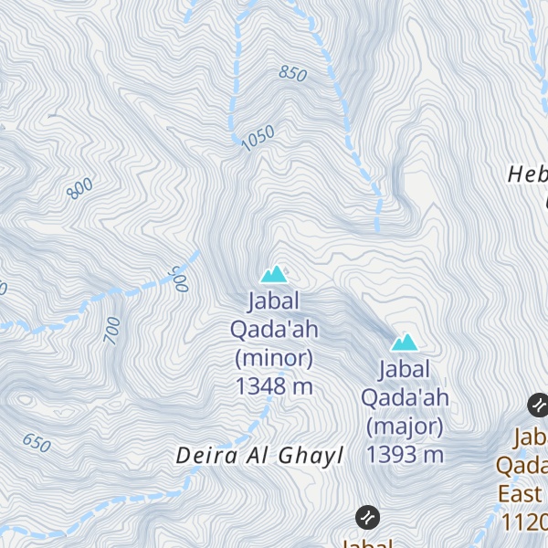 Map of Jabal Qada'ah (minor)