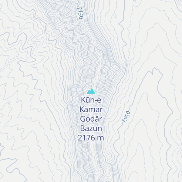 Map of Kūh-e Kamar Godār Bazūn