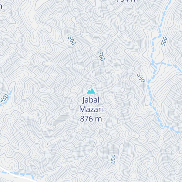 Map of Jabal Mazari
