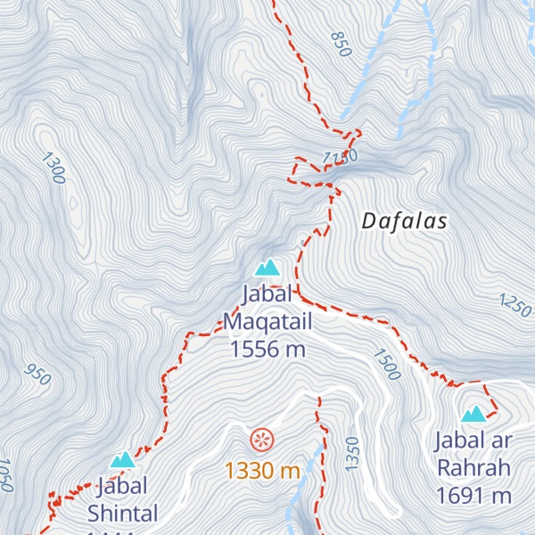 Map of Jabal Maqatail