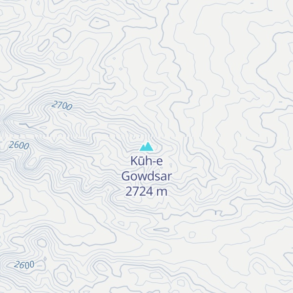 Map of Kūh-e Gowdsar
