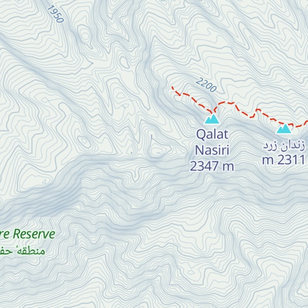 Map of Kūh-e Kahnow