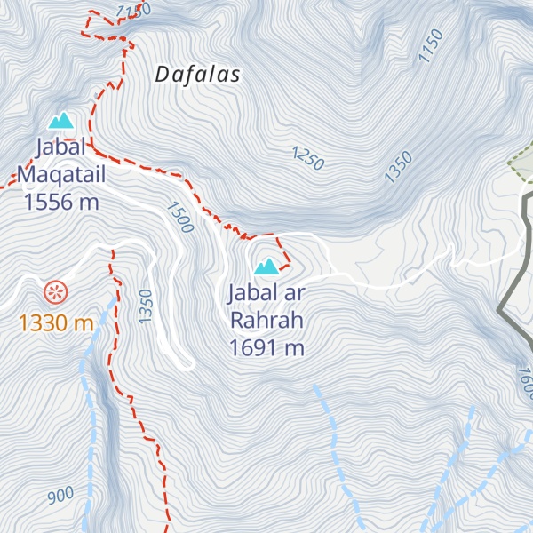 Map of Jabal ar Rahrah