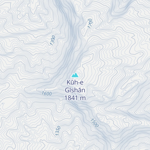Map of Kūh-e Gīshān