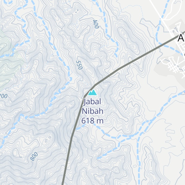 Map of Jabal Nibah