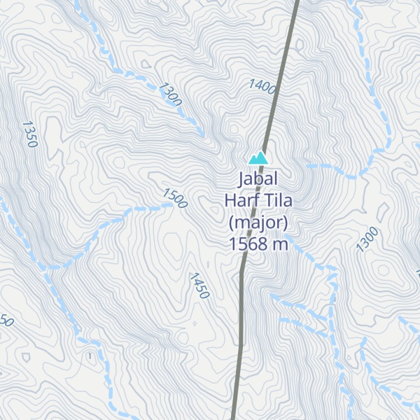 Map of Jabal Harf Tila (minor)