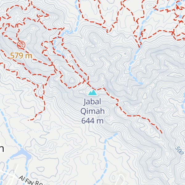Map of Jabal Qimah