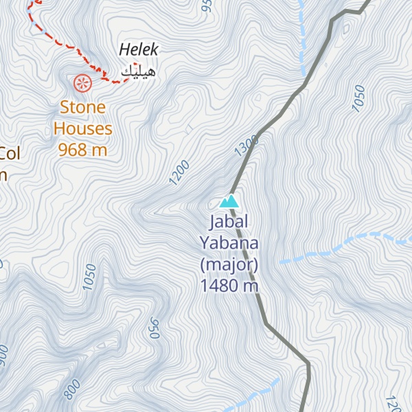 Map of Jabal Yabana (minor)