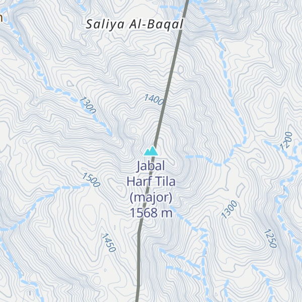 Map of Jabal Harf Tila (major)