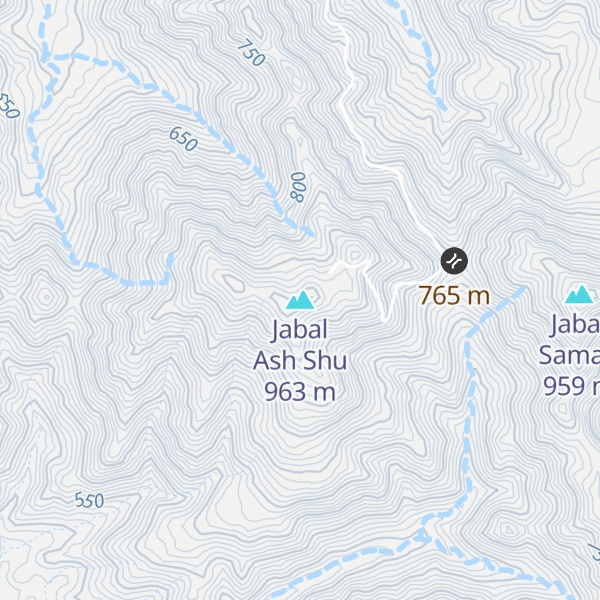 Map of Jabal Ash Shu