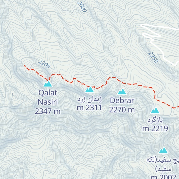 Map of زندان زرد