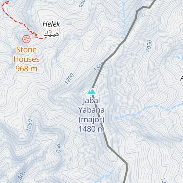 Map of Jabal Yabana (major)