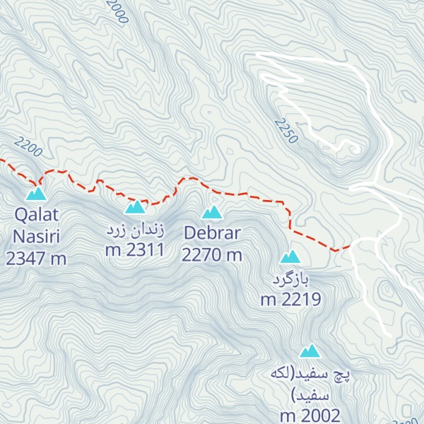 Map of Debrar