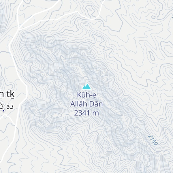 Map of Kūh-e Allāh Dān
