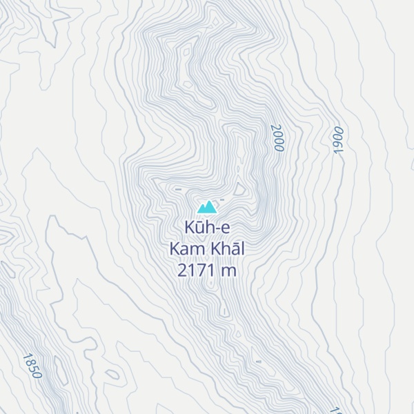 Map of Kūh-e Kam Khāl